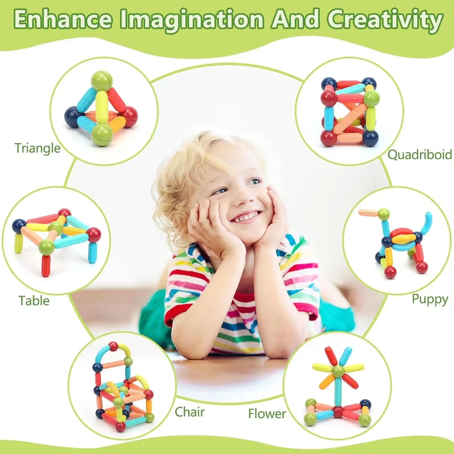 Magnetic Building Blocks Educational Toy