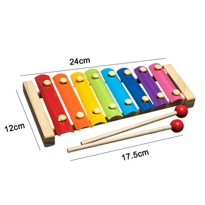 6-in-1 Wooden Educational Toys Set – Alphabet, Numbers, Xylophone & More