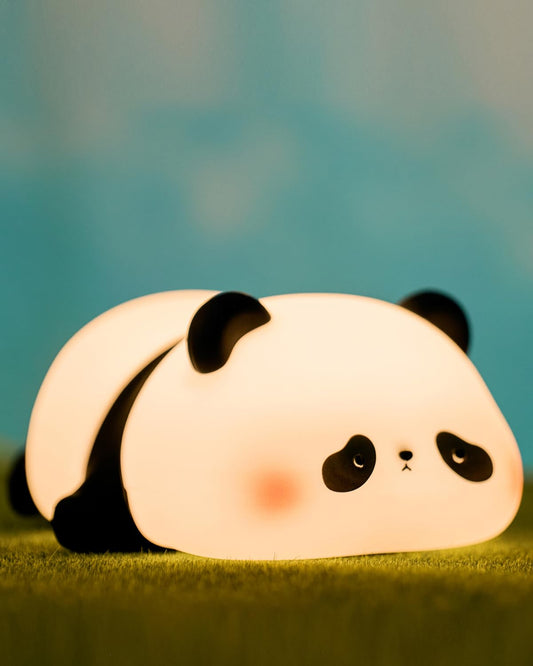 Panda Night Lights For Kids Cute Animal Silicone Timing Rechargeable Lamp Cartoon Panda Bedroom Decoration Kids Boys Girls Gift