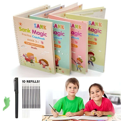 Sank Magic Book for kids ( 4 books + Magic Pen & 10 refills)