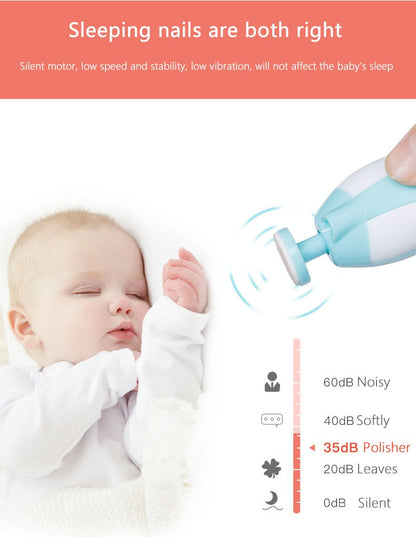 Electric Nail Clipper - Baby Nail Trimmer Clipper Set (random color)