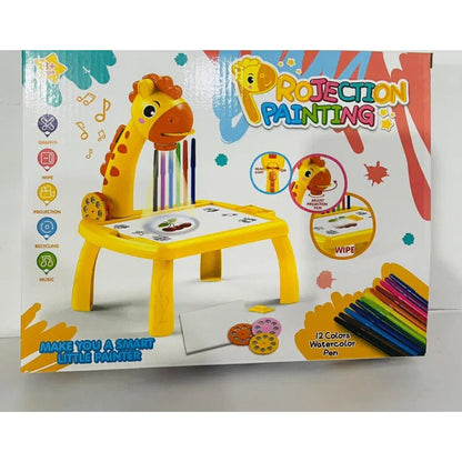 LED Projector Art Painting Table for Kids