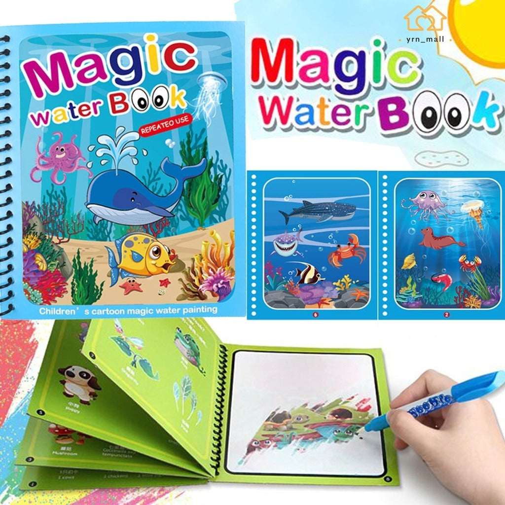 Magic Water Drawing Coloring Book