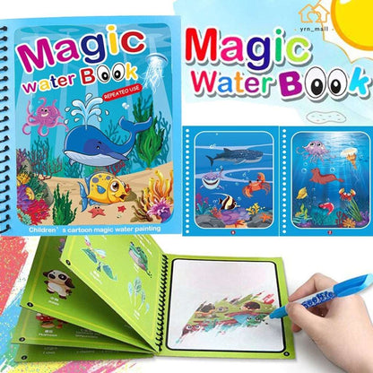 Magic Water Drawing Coloring Book