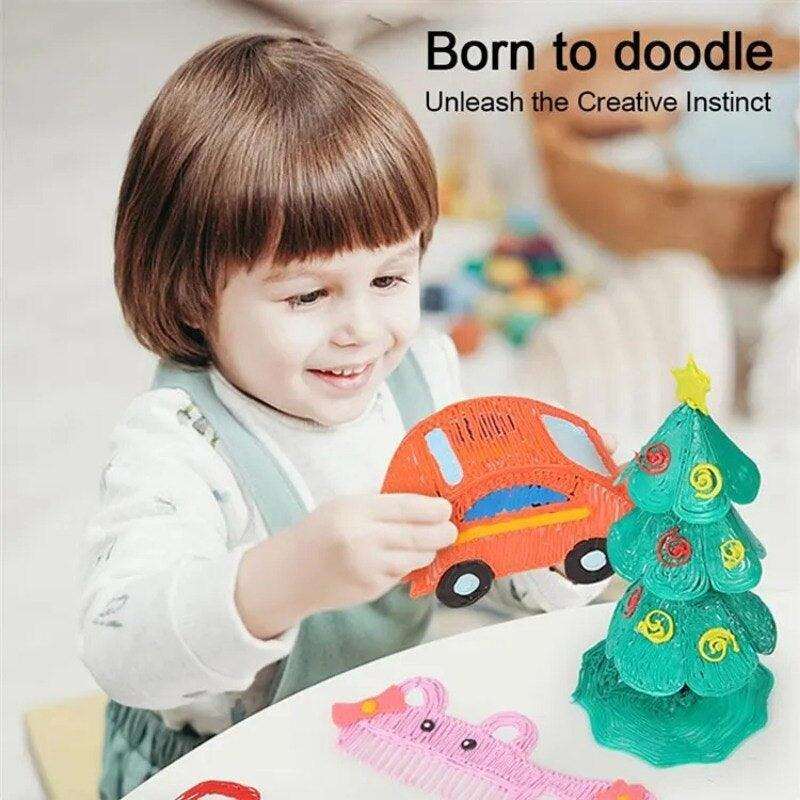 3D Pen for 3D Printing Drawing Pen USB 3D pen plus with safe filament Creative Learning for Children Kids as Toys DIY Arts & Crafts Boy Girls Perfect Gift