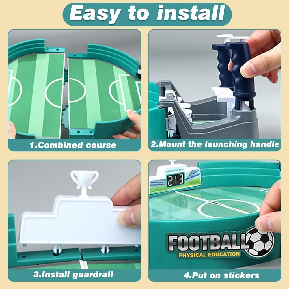 “No stress, just goals! Mini football Game =full entertainment!”