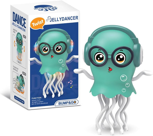 Dancing Jellydancer Baby Toy – Crawling Musical Tummy Time Toy for Kids 3-8 Years