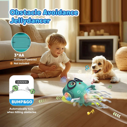 Dancing Jellydancer Baby Toy – Crawling Musical Tummy Time Toy for Kids 3-8 Years