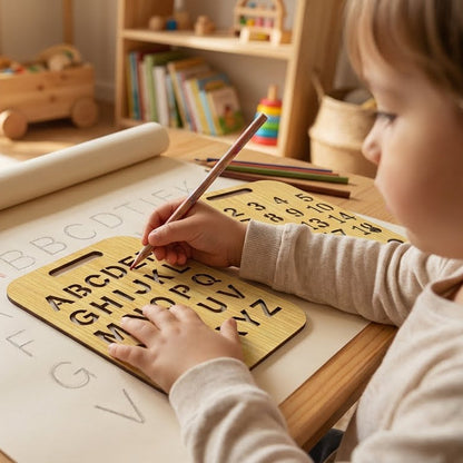 Wooden Stencil Board tracing letters