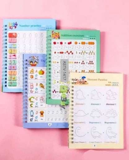Improve Child's Handwritting with Sank Magic Book (4 books + Magic Pen & refills)