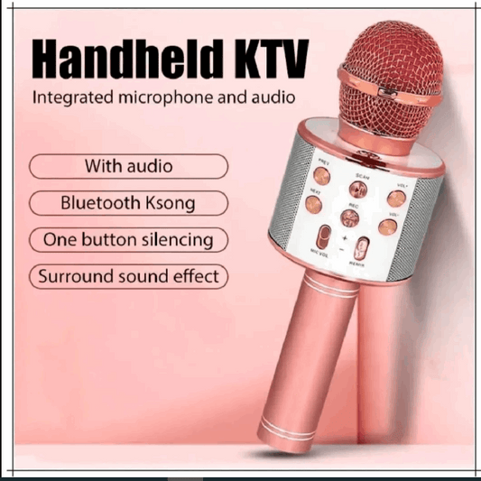Wireless Microphone with Bluetooth Karaoke – 3-in-1 Mic, Speaker & Recorder