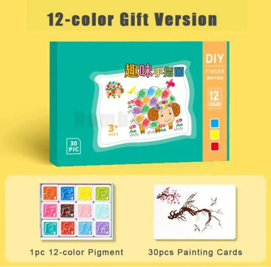 Kids Finger Painting Doodle Coloring Book