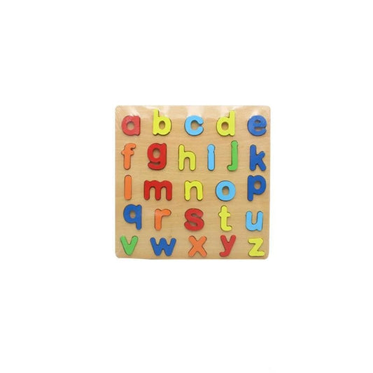 3D Wooden Alphabet, Number &amp; Shapes Puzzle Board