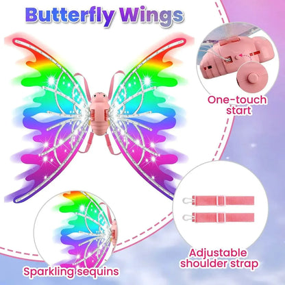 Butterfly Wings With Light And Music
