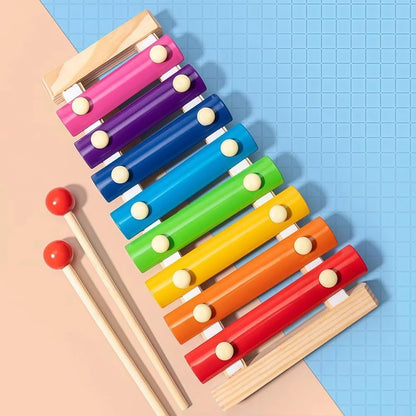 8-Note Wooden Xylophone – Musical Learning Toy for Kids