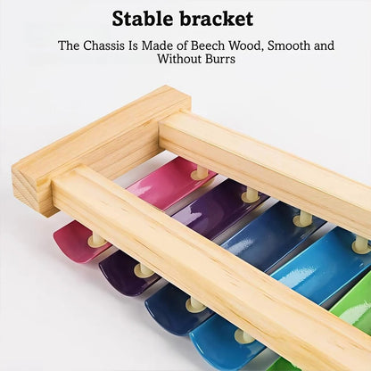 8-Note Wooden Xylophone – Musical Learning Toy for Kids
