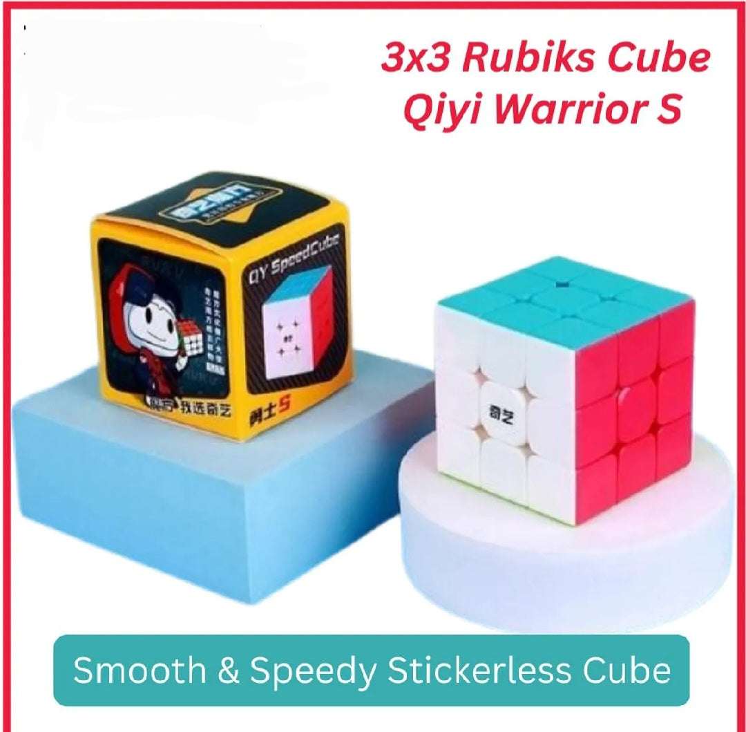 Original Qiyi Rubiks Cube 3x3 Stickerless Qiyi Warrior S Best Quality Fast Speed Magic Rubik Speed Cube Educational Puzzle Toys