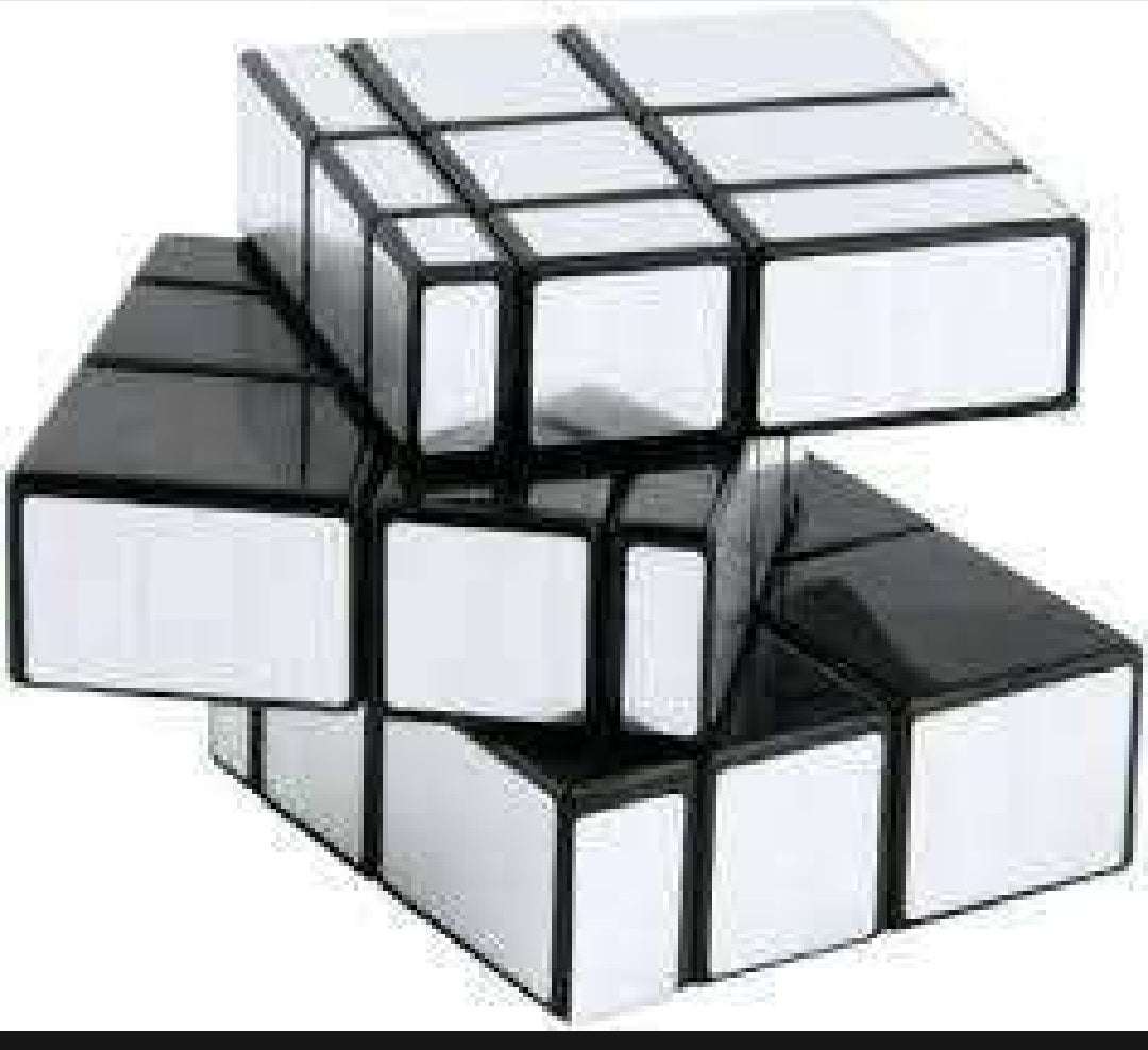 Original Qiyi Mirror Cube 3x3 Silver Sticker Less Qiyi Warrior S Best Quality Fast Speed Magic Rubik Speed Cube Educational Puzzle Toys