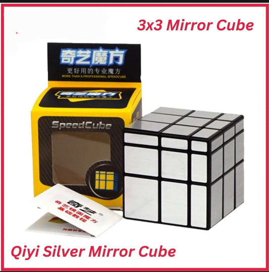 Original Qiyi Mirror Cube 3x3 Silver Sticker Less Qiyi Warrior S Best Quality Fast Speed Magic Rubik Speed Cube Educational Puzzle Toys