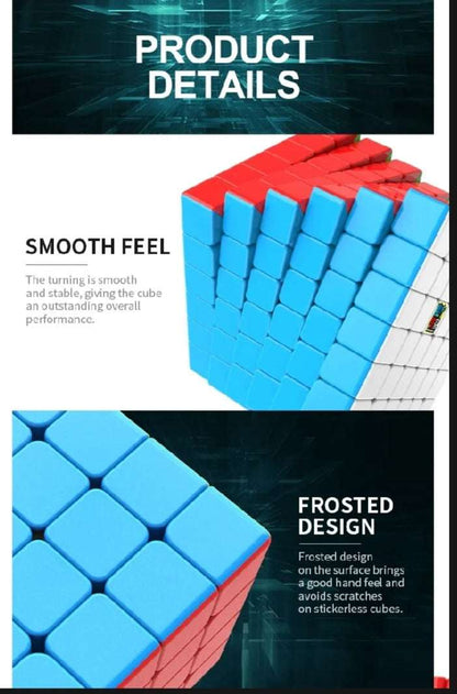 Original 6x6 Moyu Meilong Fast Speed Cube Stickerless Magic Cube Puzzle Educational Toy