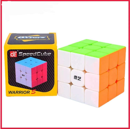 Original Qiyi Rubiks Cube 3x3 Stickerless Qiyi Warrior S Best Quality Fast Speed Magic Rubik Speed Cube Educational Puzzle Toys