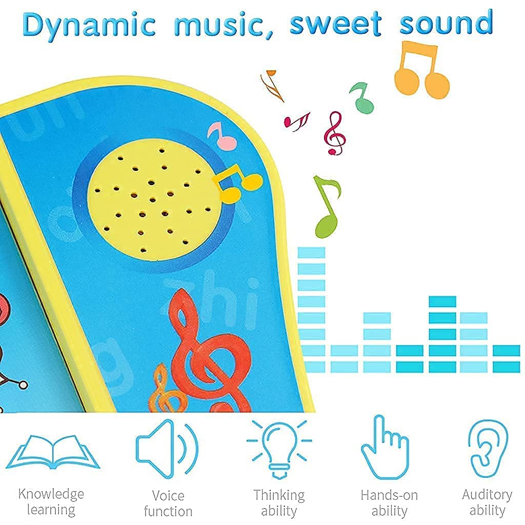 Preschool Learning Book ,Alphabets, Numbers, Animals & Music & Touch Features,