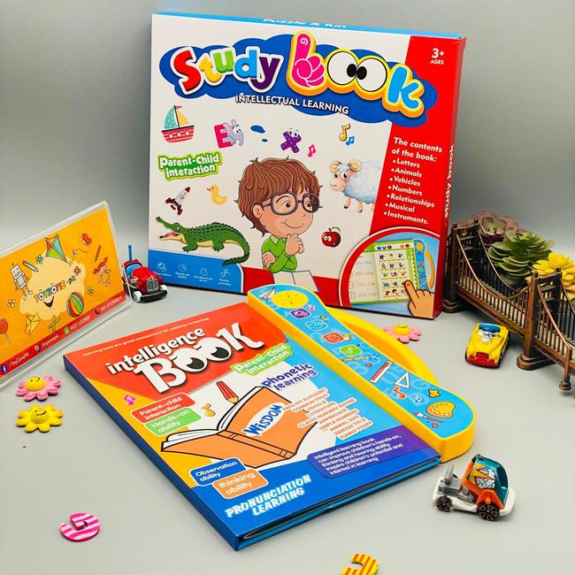 Preschool Learning Book ,Alphabets, Numbers, Animals & Music & Touch Features,